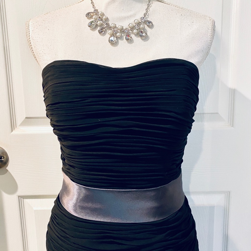 BILL LEVKOFF Strapless Ruched Cocktail Dress - Picture 3 of 5